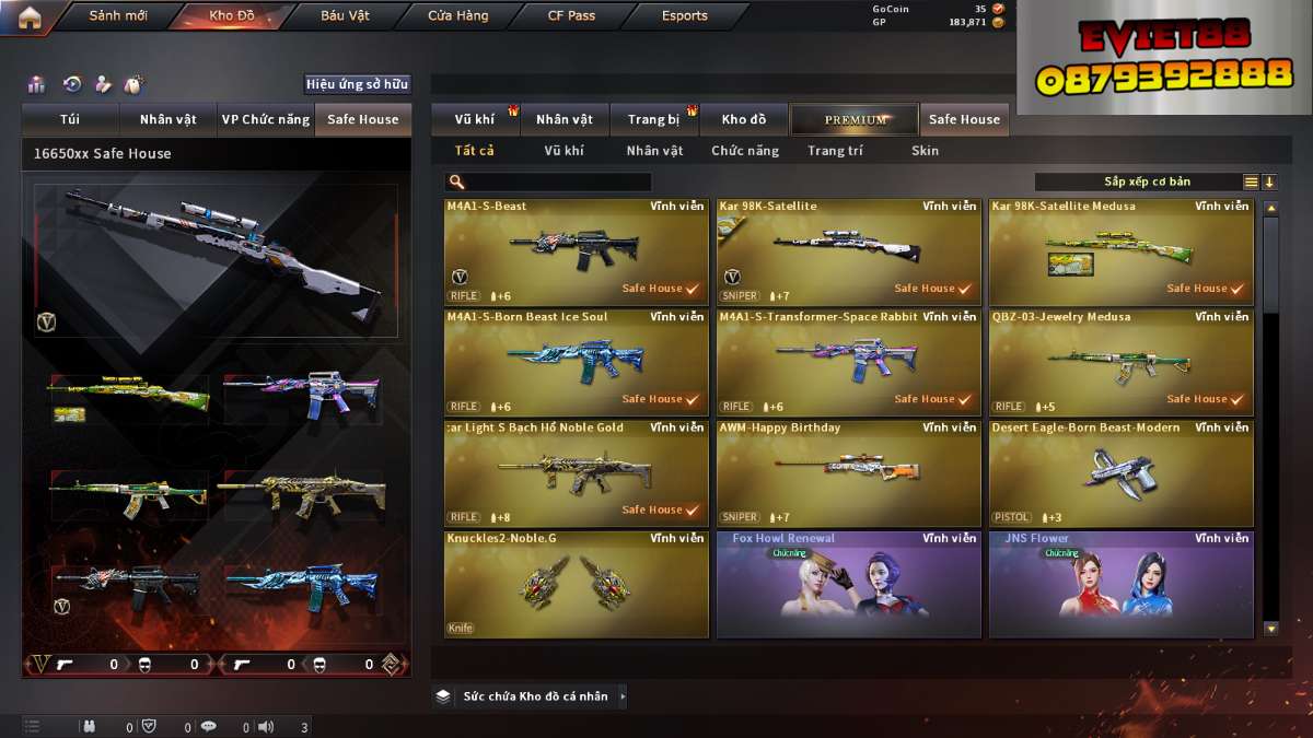 shop acc cf uy tin gia re